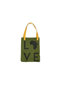 Love Africa Leather strap tote Imani - Kids Kenya