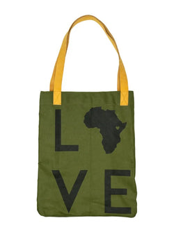 Love Africa Leather strap tote Imani - Kids Kenya