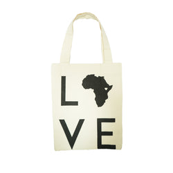Love Africa canvas strap tote